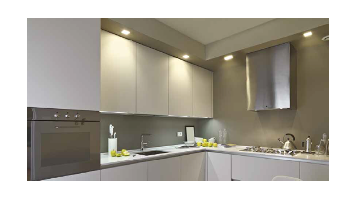 Clean kitchen with spotless countertops and appliances